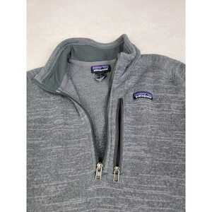 Patagonia Mens M Charcoal Gray Better Sweater 1/4 Zip Gorpcore Pullover Fleece